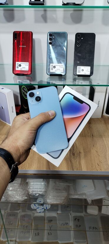 rəsmi 14 c: IPhone 14, 128 ГБ, Pacific Blue, Face ID