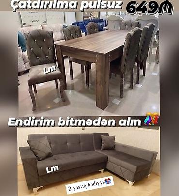 taxta stul stol: Yeni, Künc divan, Qonaq otağı üçün, Açılmayan — 2