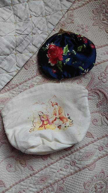 2 qədimi ədəd kiçik kosmetik/aksesuar kisəsi dəsti - Model: 2 fərqli