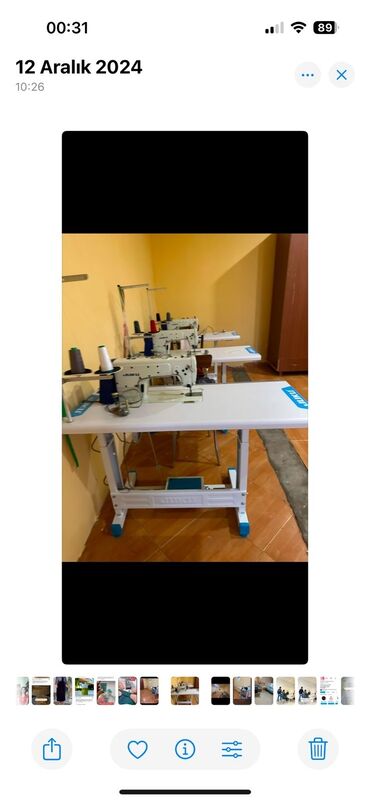 masin ucun monitorlar: Sənaye tikiş avadanlığı dəsti - Marka: JUKI - Növ: Düz tikiş sənaye