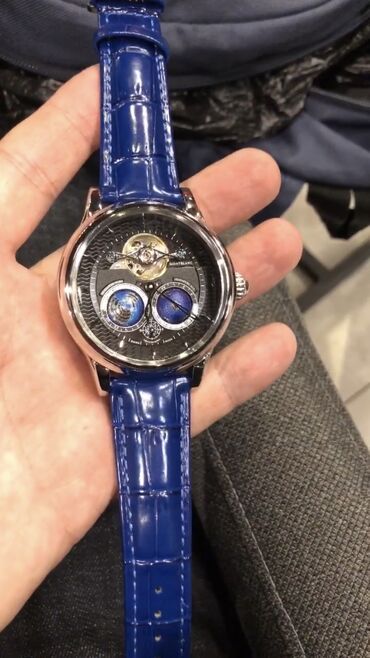 часы с кожаным ремешком: Часы Montblanc Villeret ️Люкс качество ️Диаметр 46 мм ️Японский