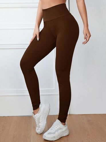 calzedonia helanke cena: XS (EU 34), Cotton, color - Brown, Single-colored