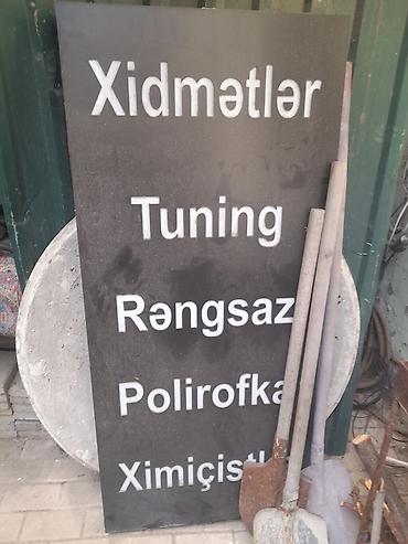 Avtomobil xidmətləri – 003 GARAGE Təklif edilən xidmətlər: - Tuning
