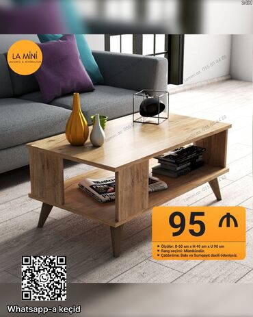 tek carpayilar: LA Mini – lakonik və minimal dizaynlı qəhvə masası - Ölçülər