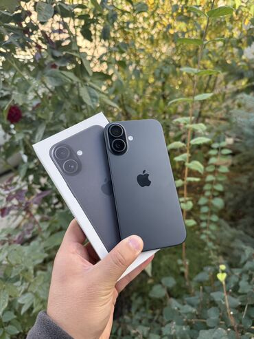 псп купить бишкек: IPhone 16, Колдонулган, 256 ГБ, Black Titanium, Куту, Бөлүп төлөө менен, 96 %
