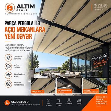 balkon stollari: ALTIM GROUP – Alüminium Sistemləri Xidmət: Sürgülü cam balkon və açıq — 3