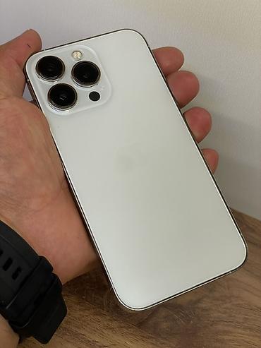 iphone x osh: IPhone 13 Pro, Б/у, 128 ГБ, Белый, Чехол, 87 % — 3