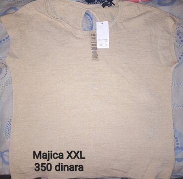 zenske majice: 2XL (EU 44), Pamuk, bоја - Bež