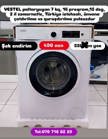 Paltaryuyan maşınlar: Paltaryuyan maşın 6 kq, Yeni, Pulsuz çatdırılma — 30