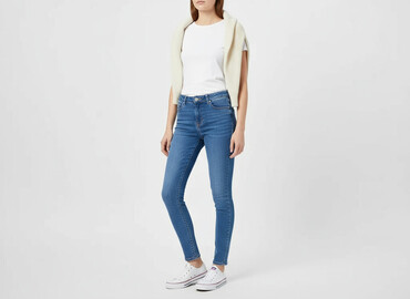 sinsay spodnie jeansy szerokie: Sinsay, Jeansy damskie, rozmiar XS