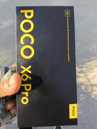 Poco: Poco X6 Pro 5G, Новый, 256 ГБ, цвет - Серый, 1 SIM