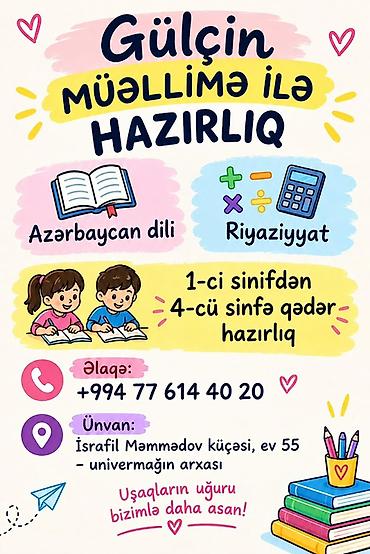 online evden is: Məktəbəqədər və ibtidai sinif hazırlığı, Azərbaycan dili — 1