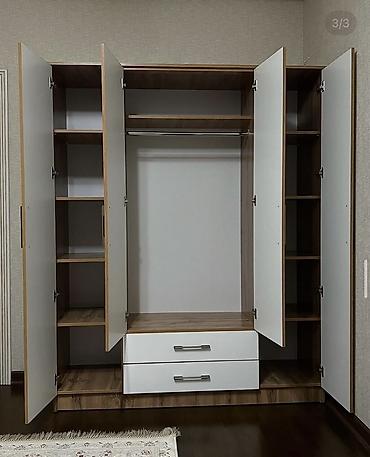 хлопковый шнур бишкек: Шифоньер, шкаф для одежды, Б/у, Прямой, ЛДСП — 2