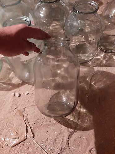 kompot qabı: Şüşə bankalar – iri həcmli - Material: şəffaf qalın şüşə - Həcm — 2