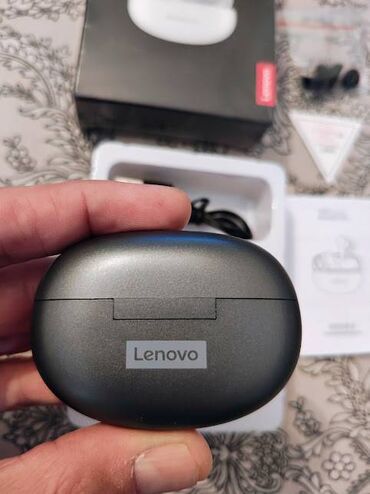 airpods temiri: Teze Original Lenovo LP5 airpods Bass effekti sevenler ucun