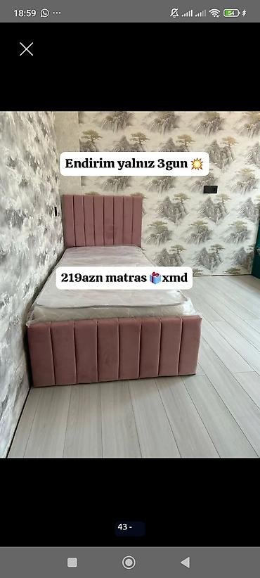 Çarpayılar: Məhsul: Tək nəfərlik çarpayı + matras - Başlıq və karkas — 1