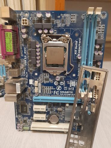 Материнские платы: Материнская плата, Новый, Gigabyte, LGA1155, Micro-ATX, Для ПК