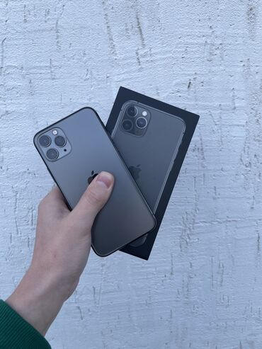 чехол для смартфона на руку: IPhone 11 Pro, Б/у, 64 ГБ, Matte Space Gray, Коробка, 68 %