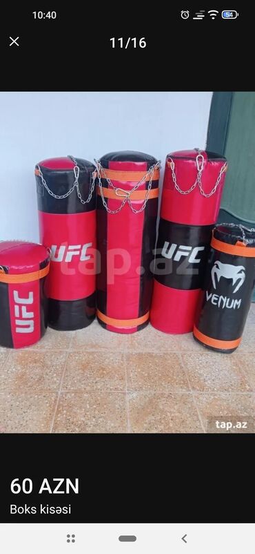 Boks kisələri: Dəri zamenitel brezent (tent qazel) materiallarından boks 🥊 kisələri -da lalafo.az — 10 Boks kisələri: Dəri zamenitel brezent (tent qazel) materiallarından boks 🥊 kisələri — 10