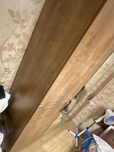 dolab 4 qapılı: Yeni, 4 qapılı, Güzgülü, Qəhvəyi, Taxta, Açılan, Düz dolab — 2