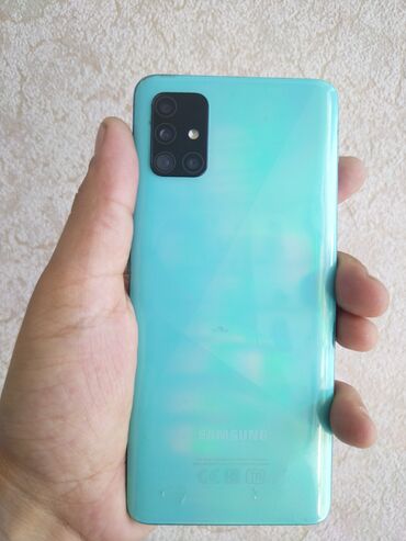 samsung i550: Samsung A51, 64 ГБ, цвет - Синий, Сенсорный, Отпечаток пальца