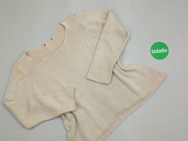 Ubrania damskie: Bluza, 4XL (EU 48), wzór - Jednolity kolor, kolor - Beżowy