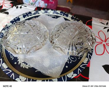 Digər dəstlər və servizlər: Xrustal kül qabı Çexiya 2 si biryerdə satılır çatdırılma 1 manat əlavə — 8