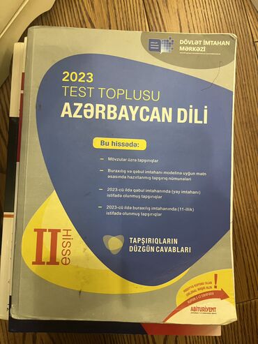 Testlər: Azərbaycan dili Testlər 11-ci sinif, DİM, 2-ci hissə, 2023 il