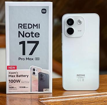 Redmi Note 17 Pro Max 8/512GB 1120AZN ƏDV VAR!!! 💳NFC VAR!!! Qimətlər