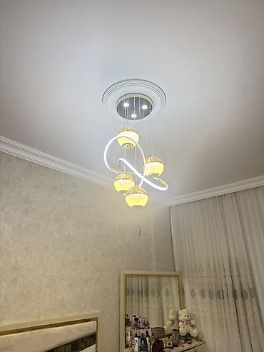 led işıqlar qiyməti: Led Çılçıraq, 4 və daha çox lampa, Şüşə — 2