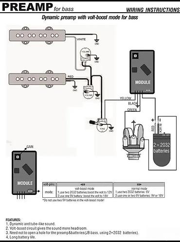 vito lighting: PREAMP ZA BAS GITARU AKTIV 9V 18V 6V 12V AKTIVNA ELEKTRONIKA | — 2