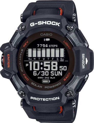 Спортивные часы: Спортивные часы часы, Casio (G-Shock), GPS, Альтиметр, Барометр, Водонепроницаемые, Оригинал, Синхронизация с другими устройствами, Мужские, Б/у