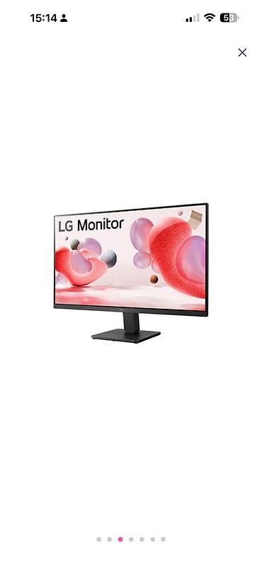 Monitorlar: 27 düymlük LG 27MR400-B.AMAQ monitoru 1920 x 1080 ekran çözünürlüğü və — 2