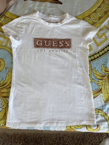 Футболки: Футболка, Облегающая модель, Guess, Б/у, XS (EU 34)
