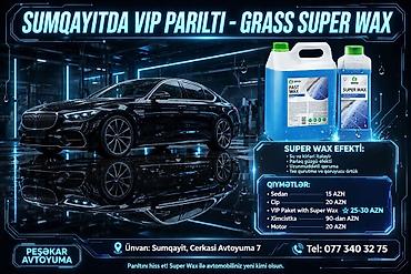 avto diagnostika: SUMQAYITDA VIP PARILTI – GRASS SUPER WAX ilə peşəkar avtoyuma — 7