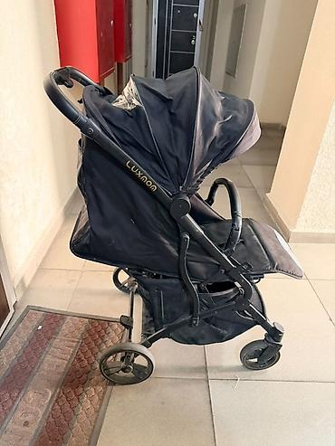 lux: Прогулочная коляска Luxmom (чёрная) Б/У 5 000 сомов звонки и — 3