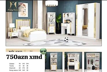 stol dəsdi: Oğlan və qız üçün, Yeni, Təknəfərlik çarpayı, Yazı masası — 1