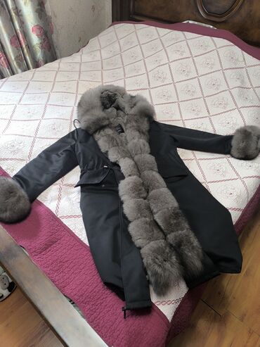 Пальто: Пальто, Зима, Длинная модель, 5XL (EU 50)