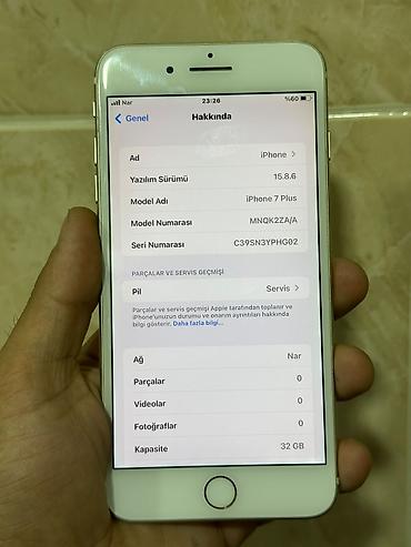 iphone 8 barter: IPhone 7 Plus, 32 GB, Qızılı, Barmaq izi — 4
