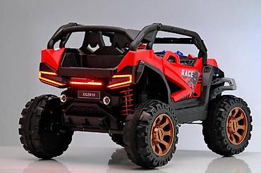 kiçik maşınlar: 🚙 Jeep Auto 4×4 Buggy 12V – Uşaq Elektromobili (Qırmızı və ağ rəng ) — 10