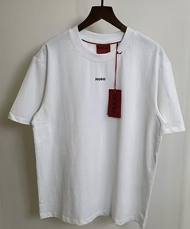 tech flees: Мужская футболка, L, Hugo Boss, Новый, цвет - Белый, Самовывоз — 2