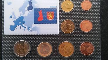 monet: Комплект из 8 монет Финляндии Euro Set Europa Finlandiya 2005-ci il — 2