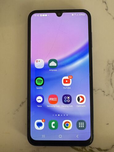 Samsung: Samsung Galaxy A15, Б/у, 256 ГБ, цвет - Синий, 2 SIM