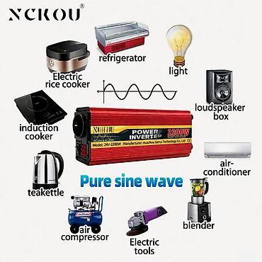 i̇nverter: İnvertor 2200W Bütün kateqoriyalar • Ev və bağ üçün • Təmir və — 1