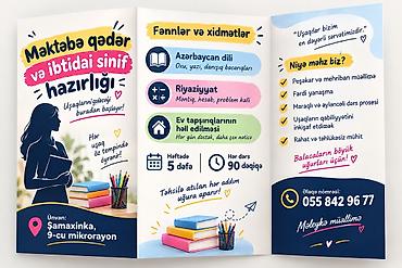 konditer kurslari: Məktəbəqədər və ibtidai sinif hazırlığı, Azərbaycan dili, Əyani, Qrup, Onlayn — 2