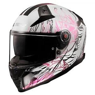 bicikli capriolo: Integralna moto kaciga sa grafikom u beloj, crnoj i pink kombinaciji — 3