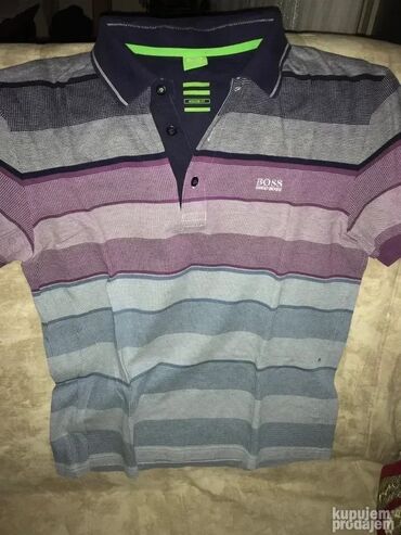 Majice: Majica na kratke rukave, L, Hugo Boss, bоја - Svetloplava, Pamuk — 8