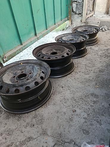 215 75 16: Железные Диски R 14 Комплект, отверстий - 5, Б/у — 2