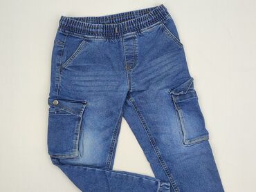 Jeans, Little kids, 9 years, 128/134, condition - Very good