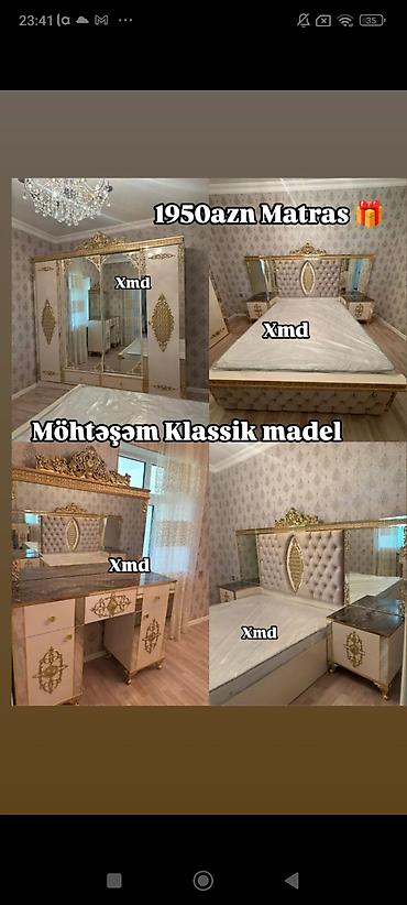 barokko: Möhtəşəm klassik yataq otağı dəsti Tərkibi: - Geniş, sürgülü güzgülü — 1